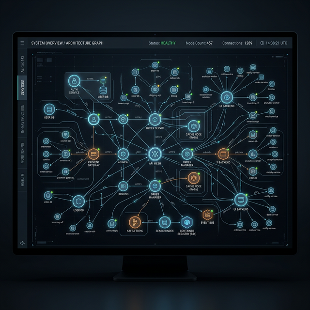 Service Mesh Architecture Graph